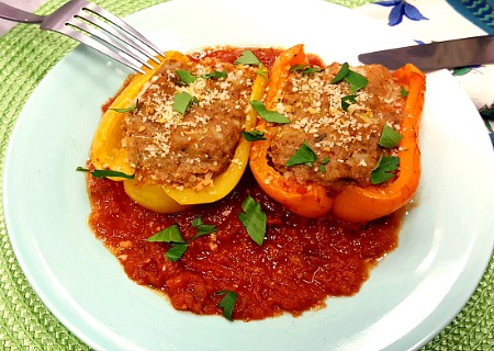 Homestyle Meat Stuffed Peppers