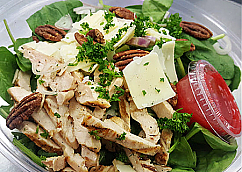 Green Salad with Roasted Pecans and Shaved Parmesan