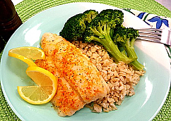 Baked Lemon-Butter Basa - THE LIGHTER SIDE!  
