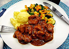 Pork Ragu in Grainy Mustard Sauce