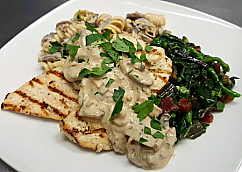 Grilled Chicken with Mushroom Sauce