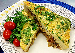 Caramelized Onion and Gruyère Frittata